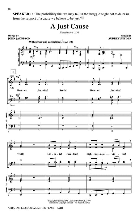 Abraham Lincoln: A Lasting Peace | 小雅音樂 Hsiaoya Music