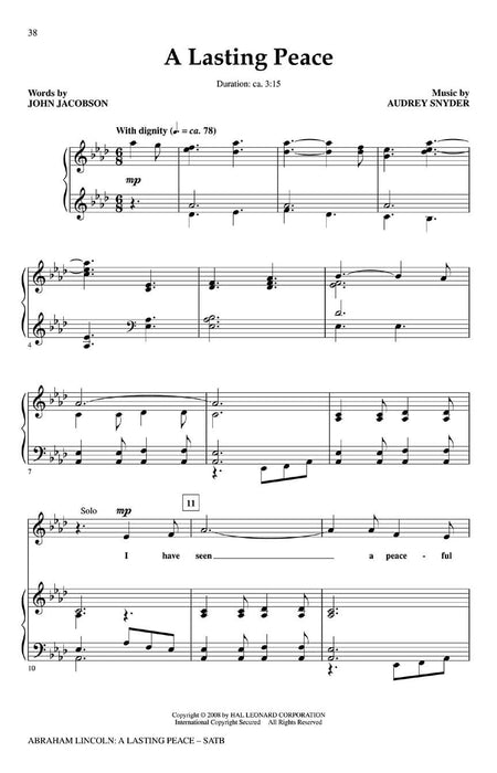 Abraham Lincoln: A Lasting Peace | 小雅音樂 Hsiaoya Music