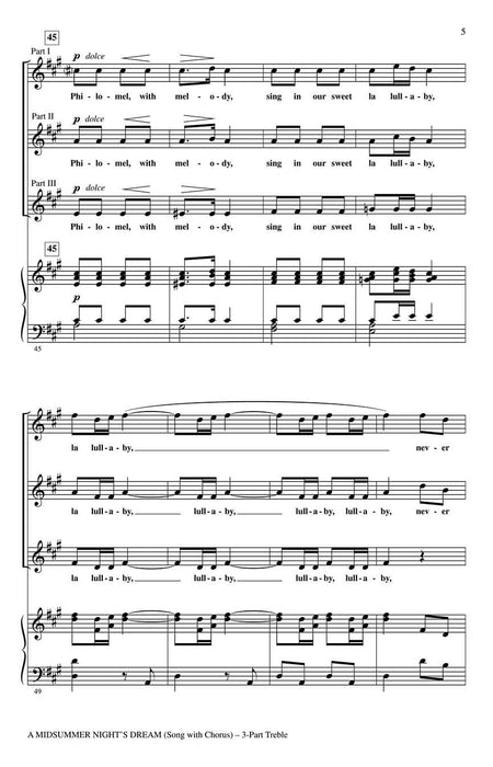 A Midsummer Night's Dream - Song with Chorus 仲夏夜之夢 合唱 | 小雅音樂 Hsiaoya Music