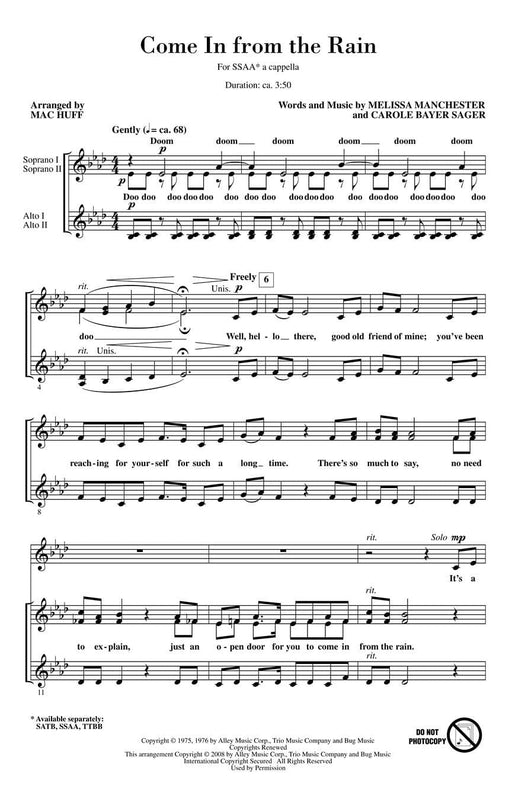 Come in from the Rain | 小雅音樂 Hsiaoya Music