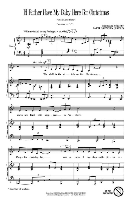 I'd Rather Have My Baby Here for Christmas | 小雅音樂 Hsiaoya Music