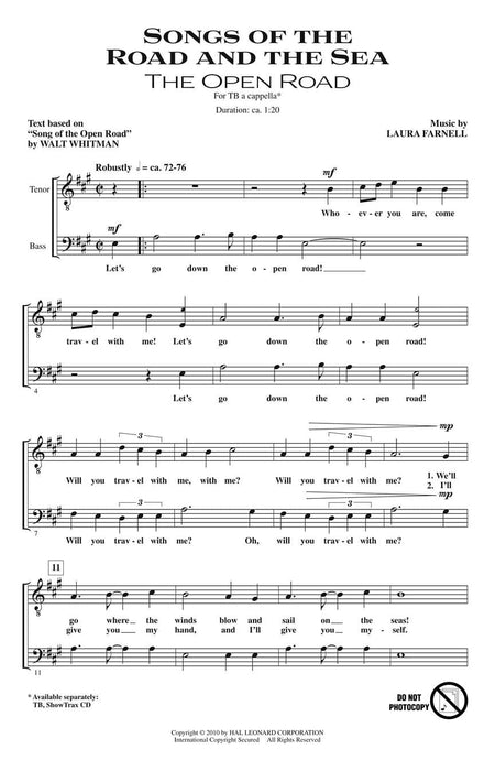 Songs of the Road and the Sea (A Collection for Tenor Bass Choir) | 小雅音樂 Hsiaoya Music
