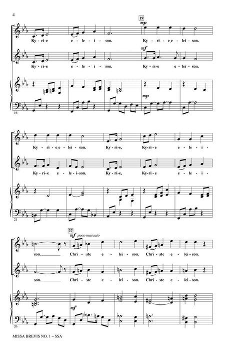 Missa Brevis No. 1 | 小雅音樂 Hsiaoya Music