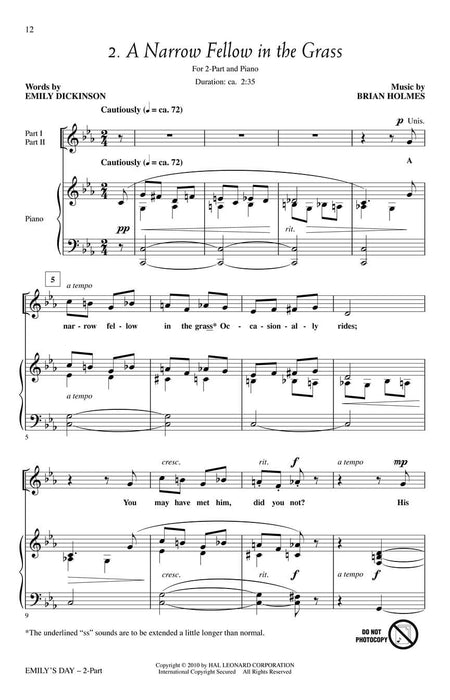 Emily's Day (Choral Collection) 合唱 | 小雅音樂 Hsiaoya Music