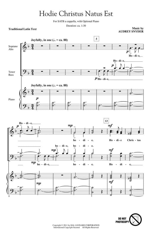 Hodie Christus Natus Est 耶穌基督 | 小雅音樂 Hsiaoya Music