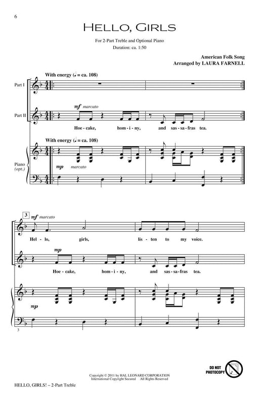 Hello, Girls! Five Songs for Treble Chorus 合唱 | 小雅音樂 Hsiaoya Music