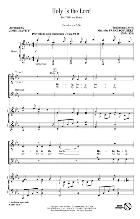 Holy Is the Lord 舒伯特 | 小雅音樂 Hsiaoya Music