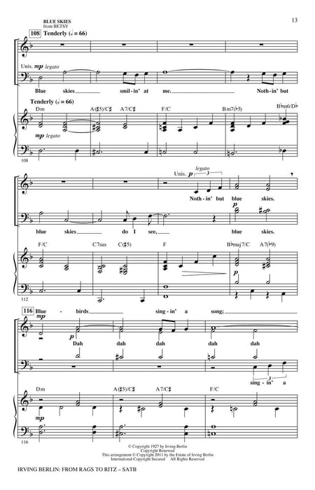 Irving Berlin: From Rags to Ritz (Medley) 組合曲 | 小雅音樂 Hsiaoya Music