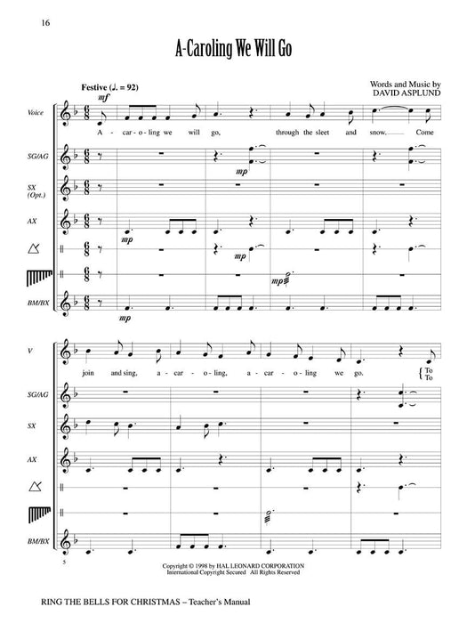 Ring the Bells for Christmas (Holiday Collection for Voices and Orff Instruments) 鐘 奧福 | 小雅音樂 Hsiaoya Music