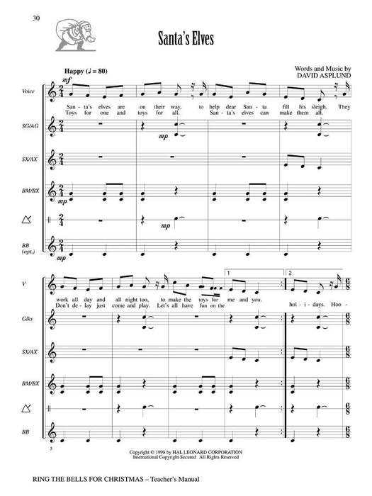 Ring the Bells for Christmas (Holiday Collection for Voices and Orff Instruments) 鐘 奧福 | 小雅音樂 Hsiaoya Music