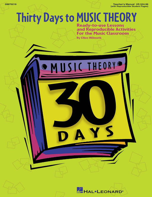 Thirty Days to Music Theory (Classroom Resource) Ready-To-Use Lessons and Reproducible Activities 音樂理論 | 小雅音樂 Hsiaoya Music