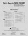 Thirty Days to Music Theory (Classroom Resource) Ready-To-Use Lessons and Reproducible Activities 音樂理論 | 小雅音樂 Hsiaoya Music