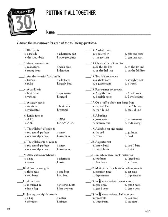 Thirty Days to Rhythm Teacher's Manual 節奏 | 小雅音樂 Hsiaoya Music