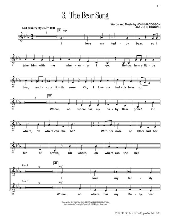 Three of a Kind (Musical) Teacher Edition | 小雅音樂 Hsiaoya Music