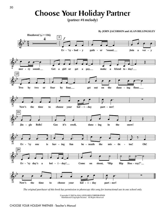 Choose Your Holiday Partner (Collection) Teacher Edition | 小雅音樂 Hsiaoya Music