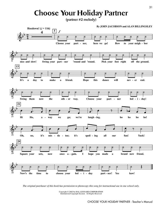 Choose Your Holiday Partner (Collection) Teacher Edition | 小雅音樂 Hsiaoya Music