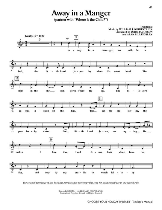 Choose Your Holiday Partner (Collection) Teacher Edition | 小雅音樂 Hsiaoya Music