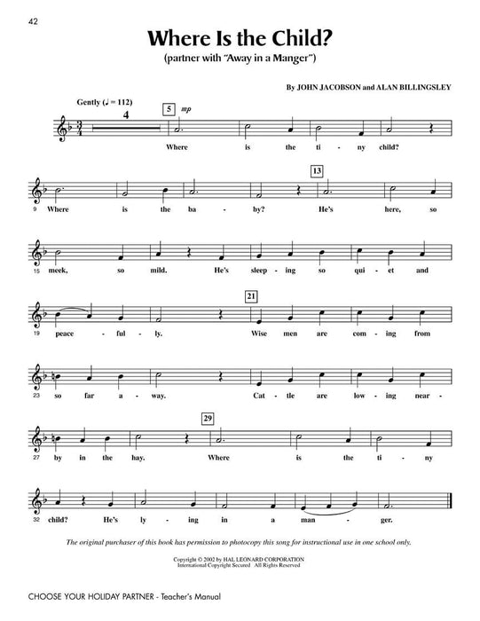 Choose Your Holiday Partner (Collection) Teacher Edition | 小雅音樂 Hsiaoya Music