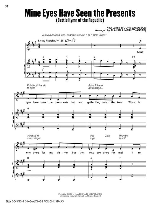 Silly Songs and Sing-Alongs for Christmas (Collection) New Lyrics to Old Favorites | 小雅音樂 Hsiaoya Music