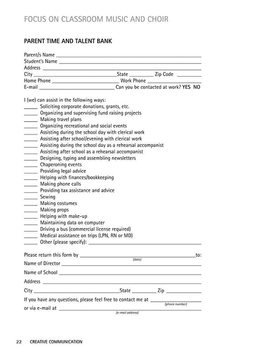 Creative Communication (Classroom Resource) Ready-to-use Letters for K-8 Choral and Classroom Music 合唱 | 小雅音樂 Hsiaoya Music