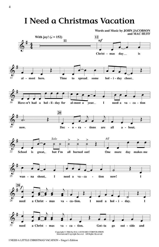 I Need a Little Christmas Vacation (Musical) All School Holiday Revue | 小雅音樂 Hsiaoya Music