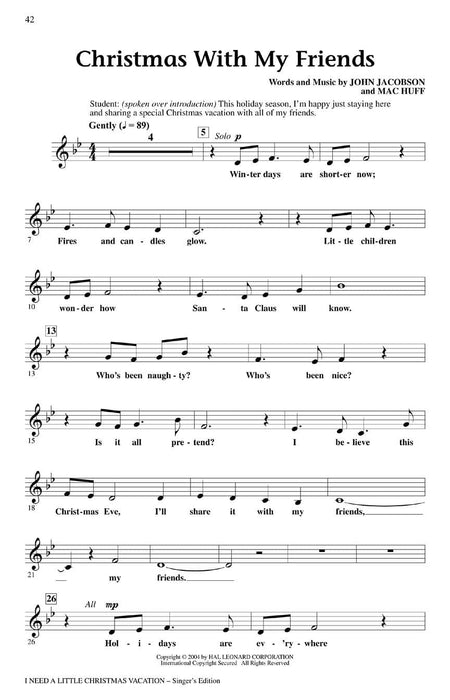 I Need a Little Christmas Vacation (Musical) All School Holiday Revue | 小雅音樂 Hsiaoya Music