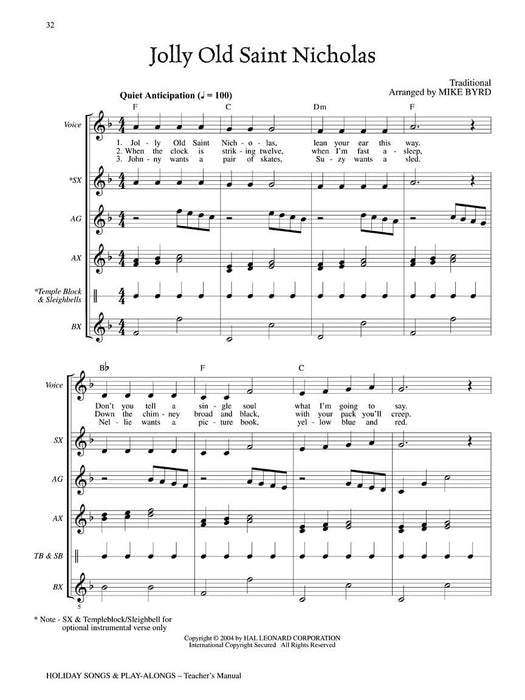 Holiday Songs and Play-Alongs Arranged for Voices and Orff Instruments 奧福 | 小雅音樂 Hsiaoya Music