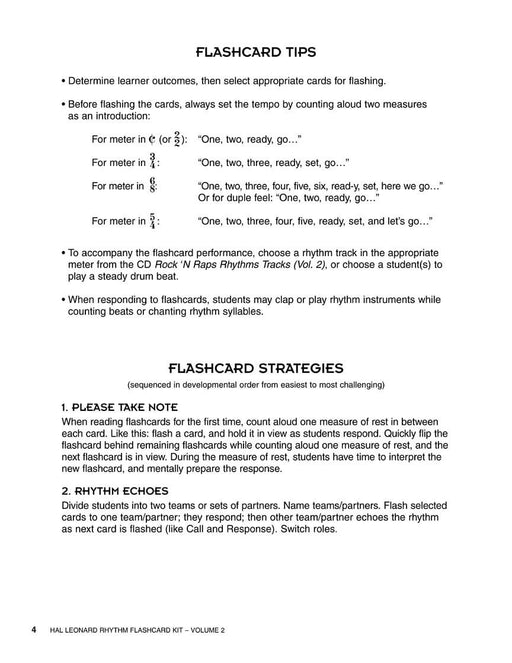 Hal Leonard Rhythm Flashcard Kit, Volume 2 Whole Group Activities in Rhythm Reading 節奏 節奏 | 小雅音樂 Hsiaoya Music