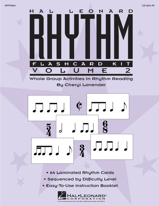 Hal Leonard Rhythm Flashcard Kit, Volume 2 Whole Group Activities in Rhythm Reading 節奏 節奏 | 小雅音樂 Hsiaoya Music