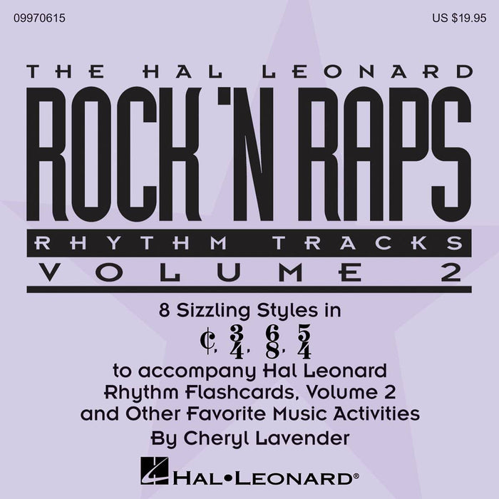 Rock 'n Raps Rhythm Tracks, Volume 2 (CD) 8 Sizzling Styles in 2/2, 6/8, 3/4, 5/4 節奏 | 小雅音樂 Hsiaoya Music