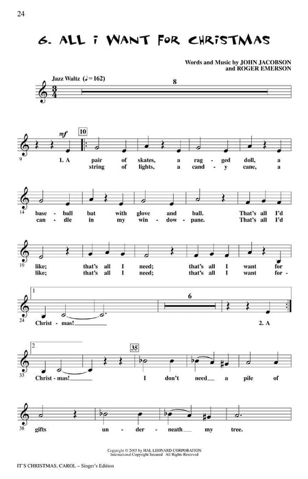 It's Christmas, Carol! A Holiday Musical for Young Singers 耶誕頌歌 | 小雅音樂 Hsiaoya Music