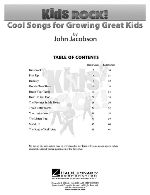Kids Rock! - Cool Songs for Growing Great Kids Classroom Kit (Teacher and P/A CD) | 小雅音樂 Hsiaoya Music