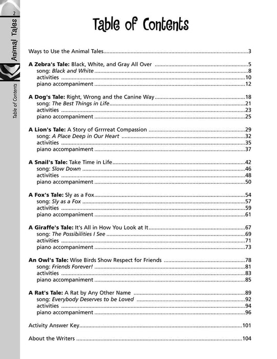 Animal Tales Stories, Songs and Activities that Build Character | 小雅音樂 Hsiaoya Music