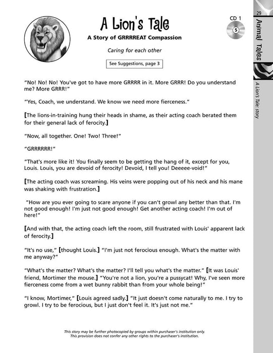 Animal Tales Stories, Songs and Activities that Build Character | 小雅音樂 Hsiaoya Music