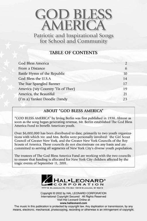 God Bless America® (Patriotic Collection) Book/CD Pack 三重奏 | 小雅音樂 Hsiaoya Music