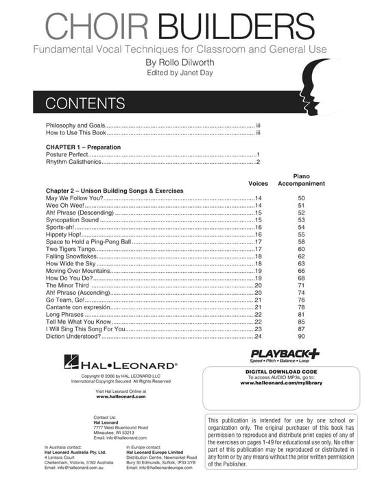 Choir Builders Fundamental Vocal Techniques for Classroom and General Use | 小雅音樂 Hsiaoya Music