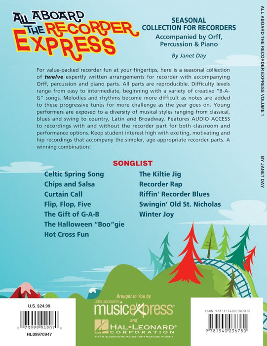 All Aboard The Recorder Express - With Reproducible Pages Seasonal Collection for Recorders | 小雅音樂 Hsiaoya Music