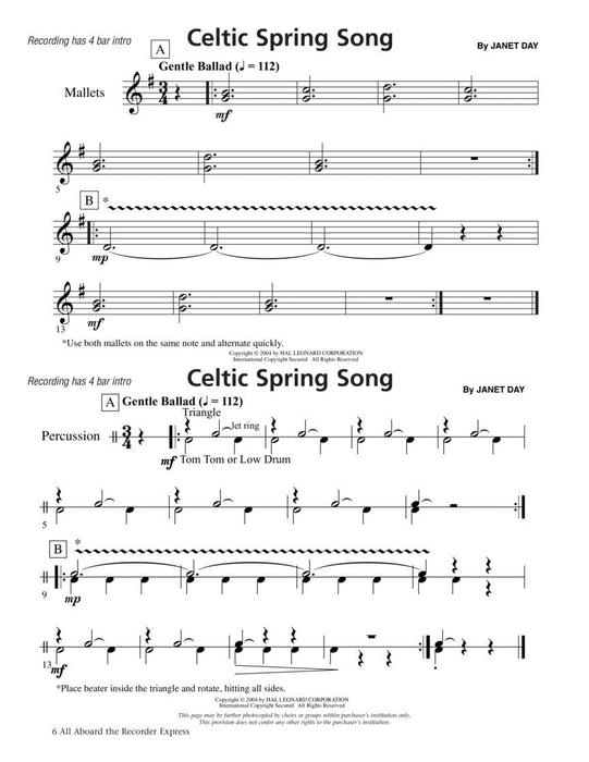 All Aboard The Recorder Express - With Reproducible Pages Seasonal Collection for Recorders | 小雅音樂 Hsiaoya Music