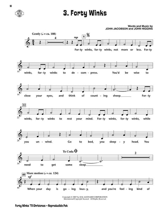 Forty Winks 'Til Christmas A Holiday Musical That Will Keep You Awake! | 小雅音樂 Hsiaoya Music