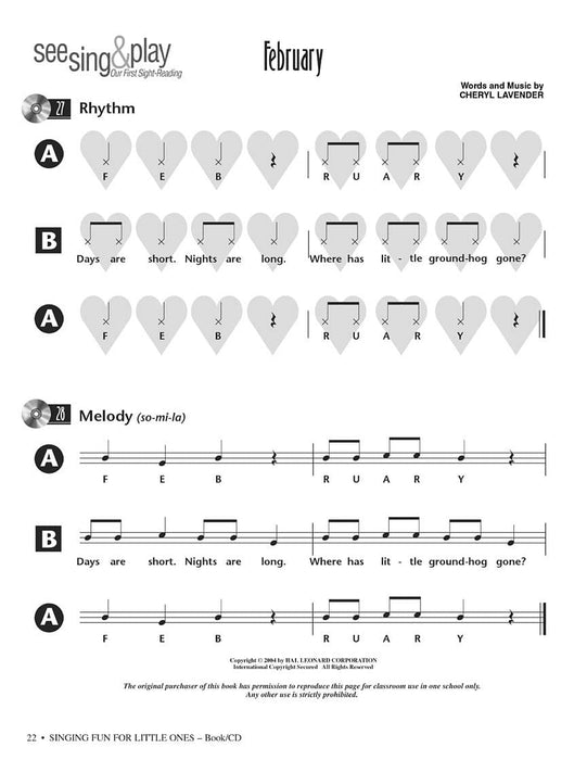 Singing Fun for Little Ones Seasonal Activities and Sight-Reading for the Music Class | 小雅音樂 Hsiaoya Music