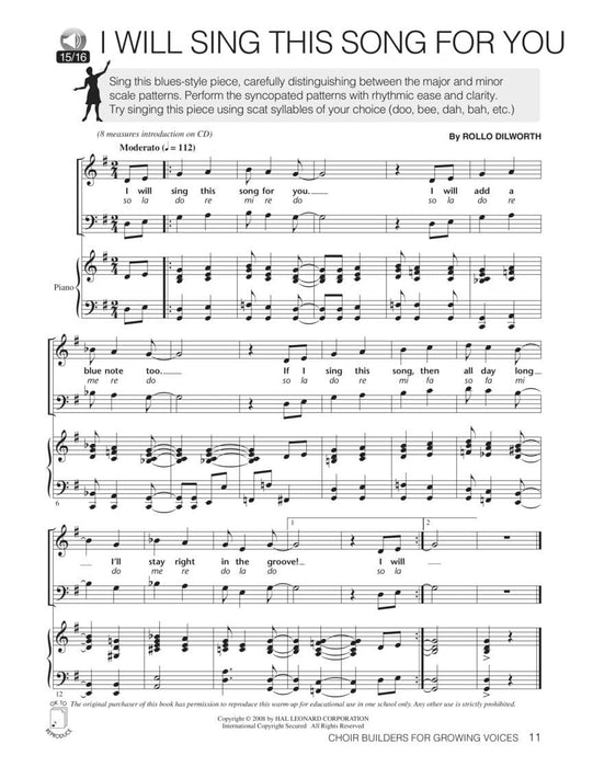 Choir Builders for Growing Voices 18 Vocal Exercises for Warm-Up & Workout 練習曲 | 小雅音樂 Hsiaoya Music