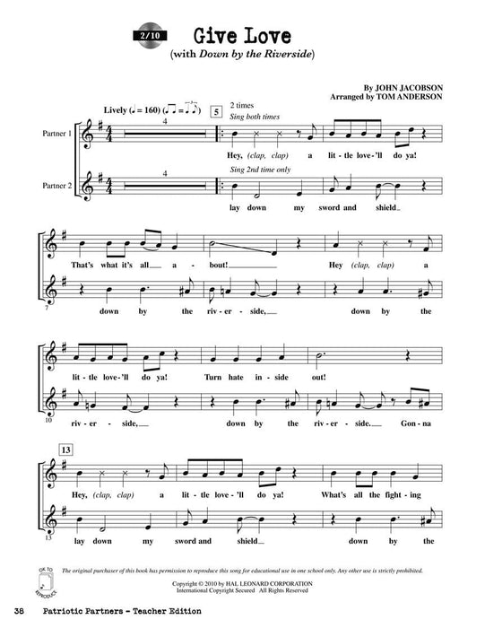 Patriotic Partners A Collection of Partner Songs for Young Singers 三重奏 | 小雅音樂 Hsiaoya Music