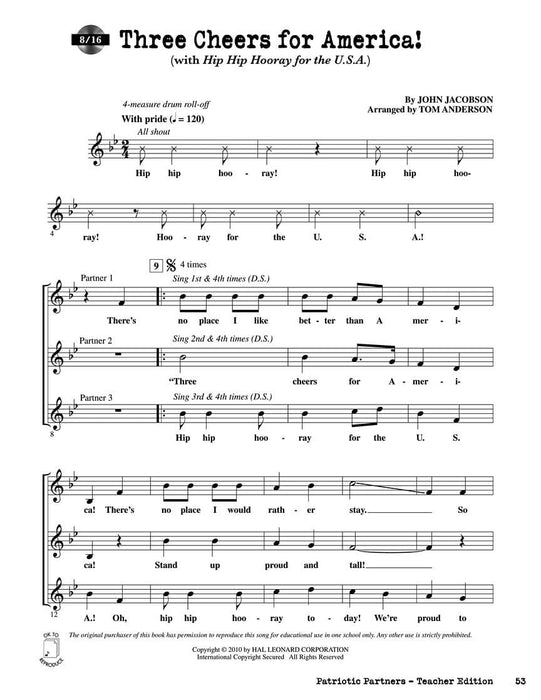 Patriotic Partners A Collection of Partner Songs for Young Singers 三重奏 | 小雅音樂 Hsiaoya Music