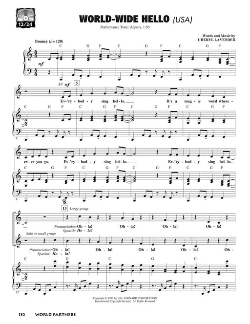 World Partners Multicultural Collection of Partner Songs and Canons 卡農曲 | 小雅音樂 Hsiaoya Music