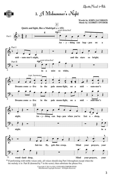 A Midsummer Night's Dream Musical Adaptation of the William Shakespeare Play 仲夏夜之夢 | 小雅音樂 Hsiaoya Music