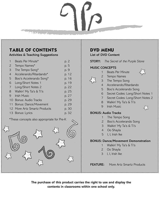 Christopher Kazoo & Bongo Boo - The Secret of the Purple Stone Storybook & DVD with animated lessons | 小雅音樂 Hsiaoya Music