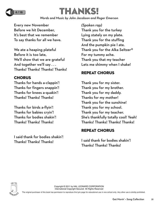 Get Movin' Seasonal Movement and Activity Songs for Grades K-3 樂章 | 小雅音樂 Hsiaoya Music