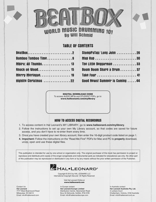 BeatBox World Music Drumming 101 | 小雅音樂 Hsiaoya Music