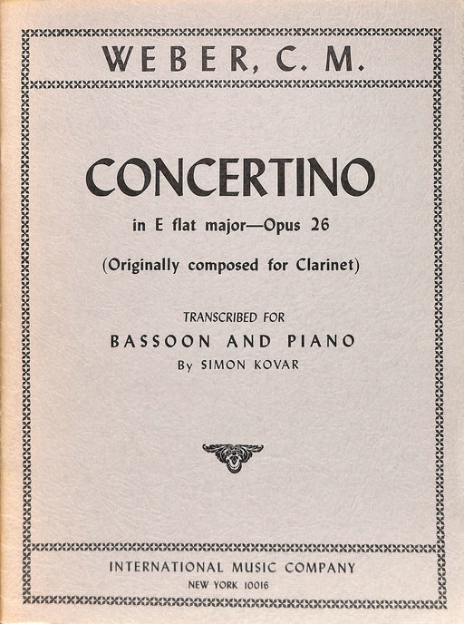 Concertino, Opus 26 韋伯．卡爾 小協奏曲作品 | 小雅音樂 Hsiaoya Music