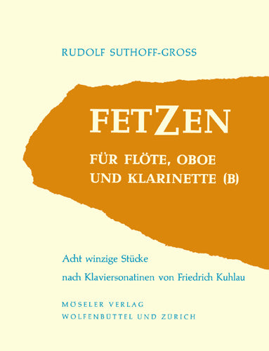 Fetzen 8 tiny pieces after piano sonatas by Friedrich Kuhlau 木管三重奏 小品鋼琴 | 小雅音樂 Hsiaoya Music